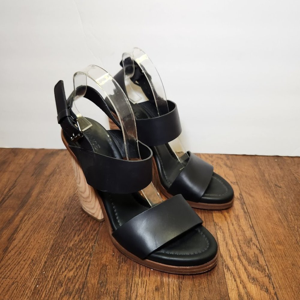 Vince Black Heeled Sandals View 4
